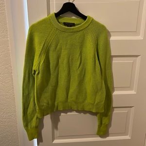 French Connection lime green pullover size medium
